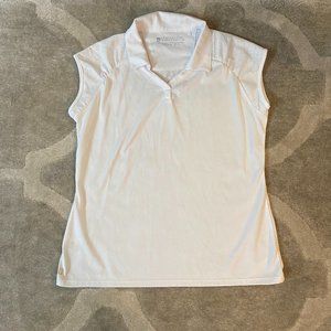 Women's Fairways White Short Sleeve Polo